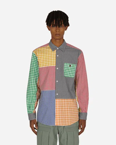 A Bathing Ape Gingham Check Longsleeve Shirt In Multicolor