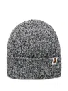 A Bathing Ape Gradient Knit Beanie In Gray