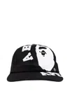 A Bathing Ape Graphic-print Baseball Cap In Black