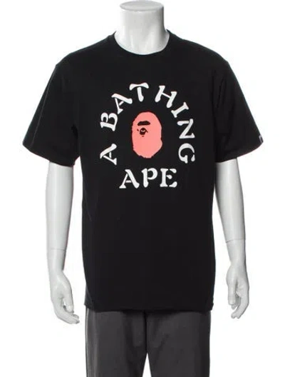 Pre-owned A Bathing Ape Graphic Print Crew Neck T-shirt In Gray