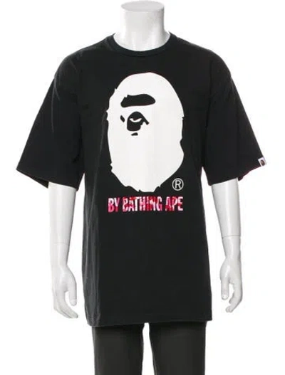 Pre-owned A Bathing Ape Graphic Print Crew Neck T-shirt In Gray