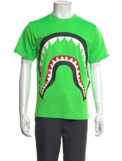 Pre-owned A Bathing Ape Graphic Print Crew Neck T-shirt In Green