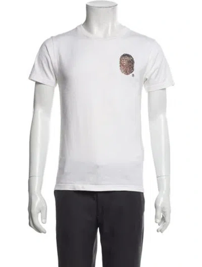 Pre-owned A Bathing Ape Graphic Print Crew Neck T-shirt In Neutral