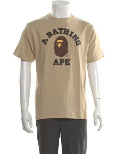 Pre-owned A Bathing Ape Graphic Print Crew Neck T-shirt In Neutral