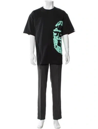 Pre-owned A Bathing Ape Graphic Print Crew Neck T-shirt W/ Tags In Black