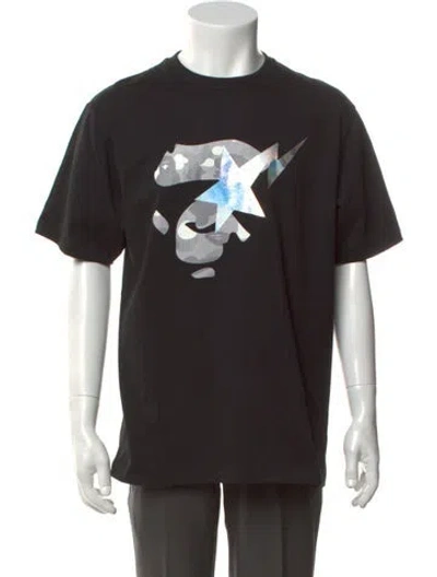 Pre-owned A Bathing Ape Graphic Print Crew Neck T-shirt W/ Tags In Black