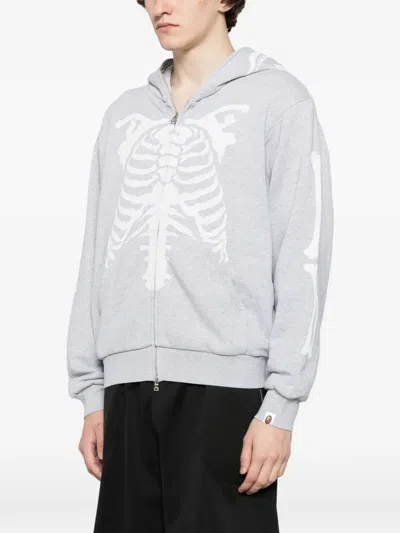 A Bathing Ape Graphic-print Hoodie In Blue