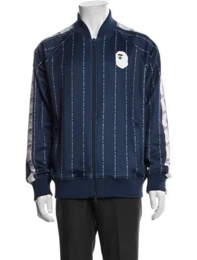 Pre-owned A Bathing Ape Graphic Print Jacket In Blue