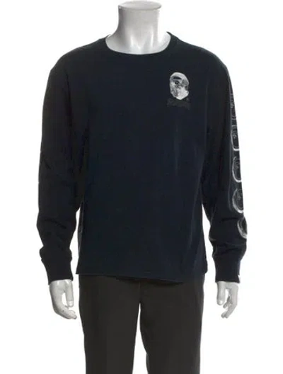 Pre-owned A Bathing Ape Graphic Print Long Sleeve In Black