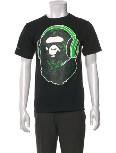 Pre-owned A Bathing Ape Graphic Print Short Sleeve In Black