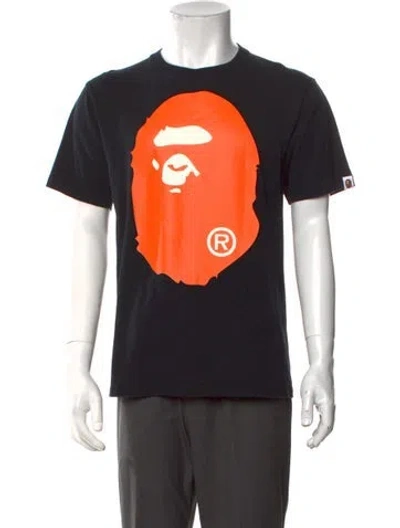 Pre-owned A Bathing Ape Graphic Print Short Sleeve In Black