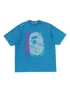 A Bathing Ape Graphic-print T-shirt In Blue