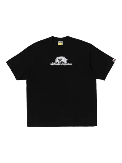 A Bathing Ape Graphic-print T-shirt In Black