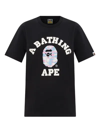 A Bathing Ape Graphic-print T-shirt In Black