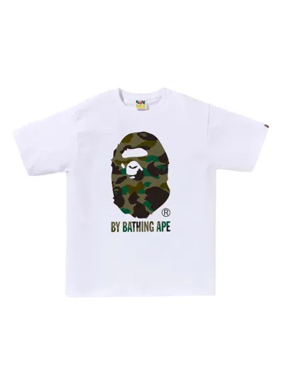 A Bathing Ape Graphic-print T-shirt In White