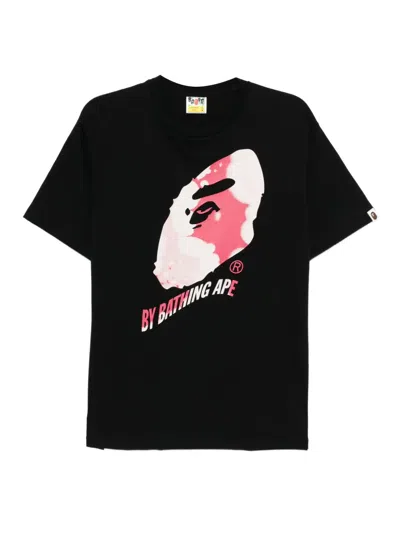 A Bathing Ape Graphic-printed T-shirt In Black