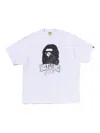 A Bathing Ape Mens White Bape Hand Drawn Ape Graphic-print Cotton T-shirt Xxl In Animal Print