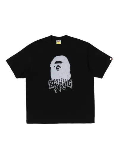 A Bathing Ape Graphic T-shirt In Black