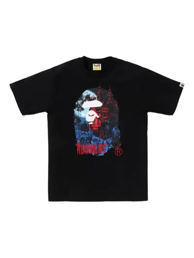 A Bathing Ape Graphic T-shirt In Black
