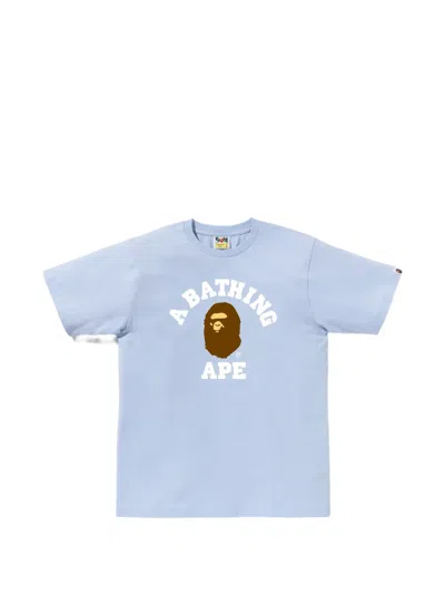 A Bathing Ape Graphic T-shirt In Blue