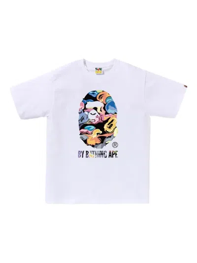 A Bathing Ape Graphic T-shirt In White