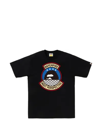 A Bathing Ape Graphic T-shirt In Black