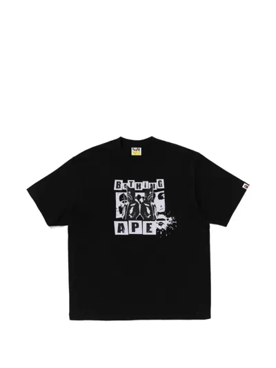 A Bathing Ape Graphic-print T-shirt In Black
