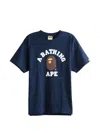 A Bathing Ape Graphic-print T-shirt In Blue