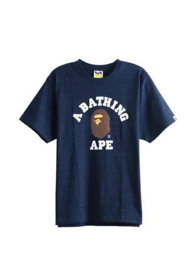 A Bathing Ape Graphic-print T-shirt In Blue