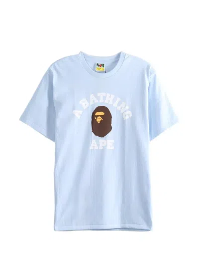 A Bathing Ape Graphic-print T-shirt In Blue