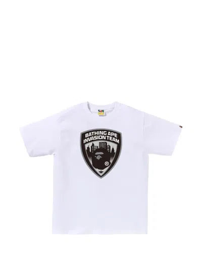 A Bathing Ape Graphic-print T-shirt In White
