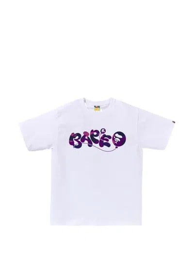 A Bathing Ape Graphic-print T-shirt In White