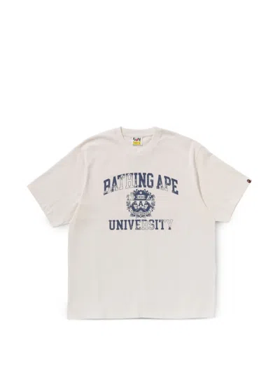 A Bathing Ape Graphic-print T-shirt In White