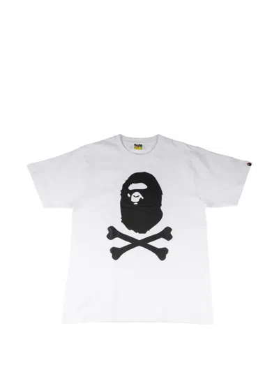 A Bathing Ape Graphic-print T-shirt In White