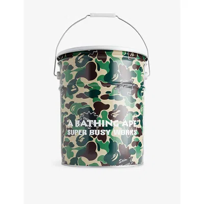 A Bathing Ape Green Bape X Saint Mxxxxxx Can Steel Stool In Multi