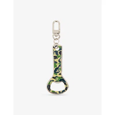 A Bathing Ape Green Camouflage Metal Bottle Opener
