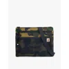 A Bathing Ape Camouflage Print Messenger Bag In Green