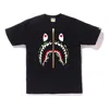 A Bathing Ape Half Zip Shark Face T-shirt 'black'