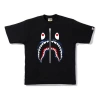 A Bathing Ape Half Zip Shark Face Tee 'black'