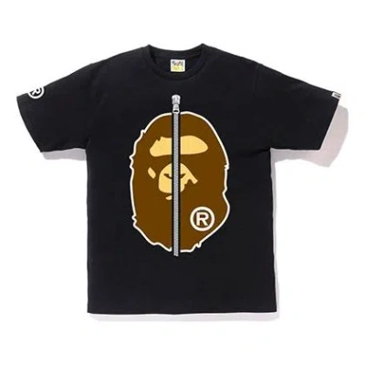 A Bathing Ape Head Round Neck Short Sleeve Tee 'black'