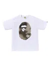 A Bathing Ape Head T-shirt In White
