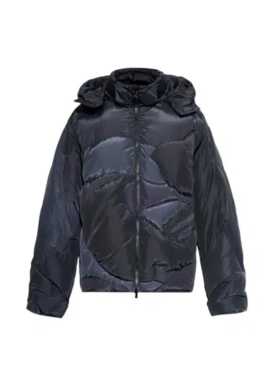 A Bathing Ape Hooded Padded Jacket In Black