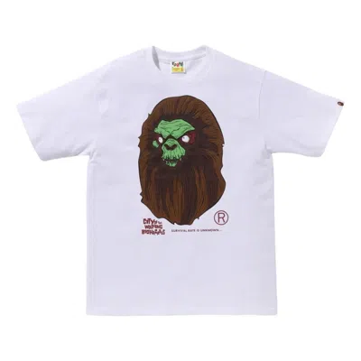 A Bathing Ape Horror Mad Face Tee 'white'