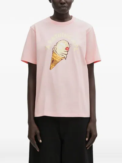 A Bathing Ape Ice Cream Graphic-print T-shirt In Pink