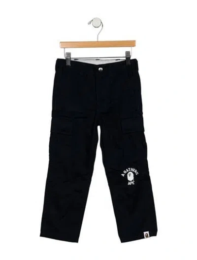 Pre-owned A Bathing Ape Kids Cargo Pants In Blue