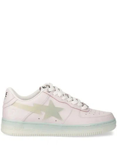 A Bathing Ape Lace-up Sneakers In Purple