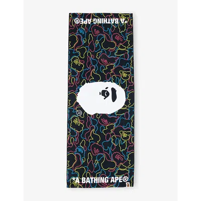 A Bathing Ape Lack Neon Camo Sports Cotton Towel
