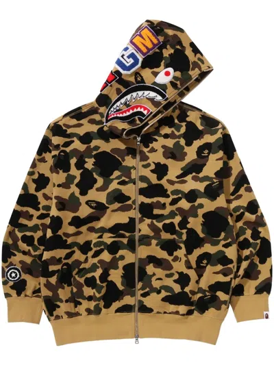 A Bathing Ape Leopard-print Hoodie In Brown
