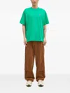 A Bathing Ape Logo-appliqué Cotton T-shirt In Green