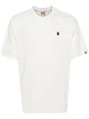 A Bathing Ape Logo-appliqué Cotton T-shirt In White